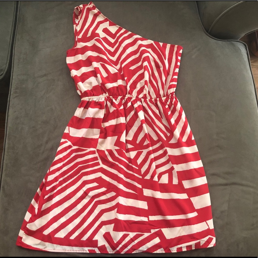 One Strap Tribal Print Dress